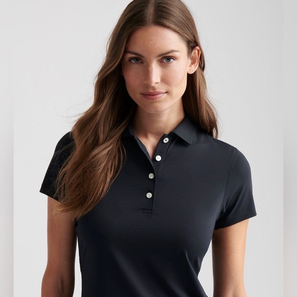 NWTS FootJoy Polo Womens Small Black Casual Lightweight Golf shirt